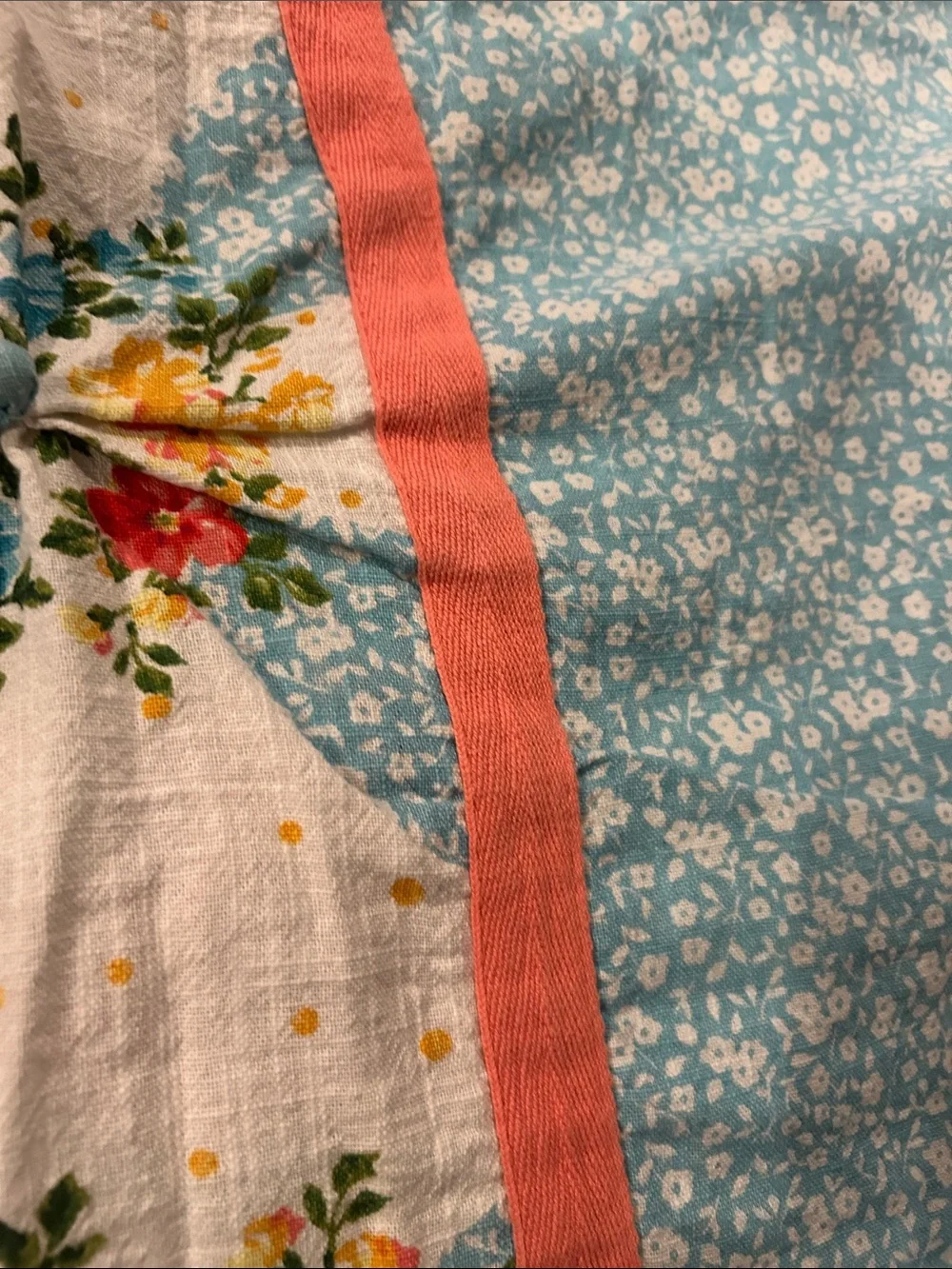 The Pioneer Woman Ditsy Patchwork Fabric Shower Curtain